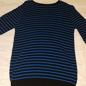 Forever 21 royal blue and black striped sweater